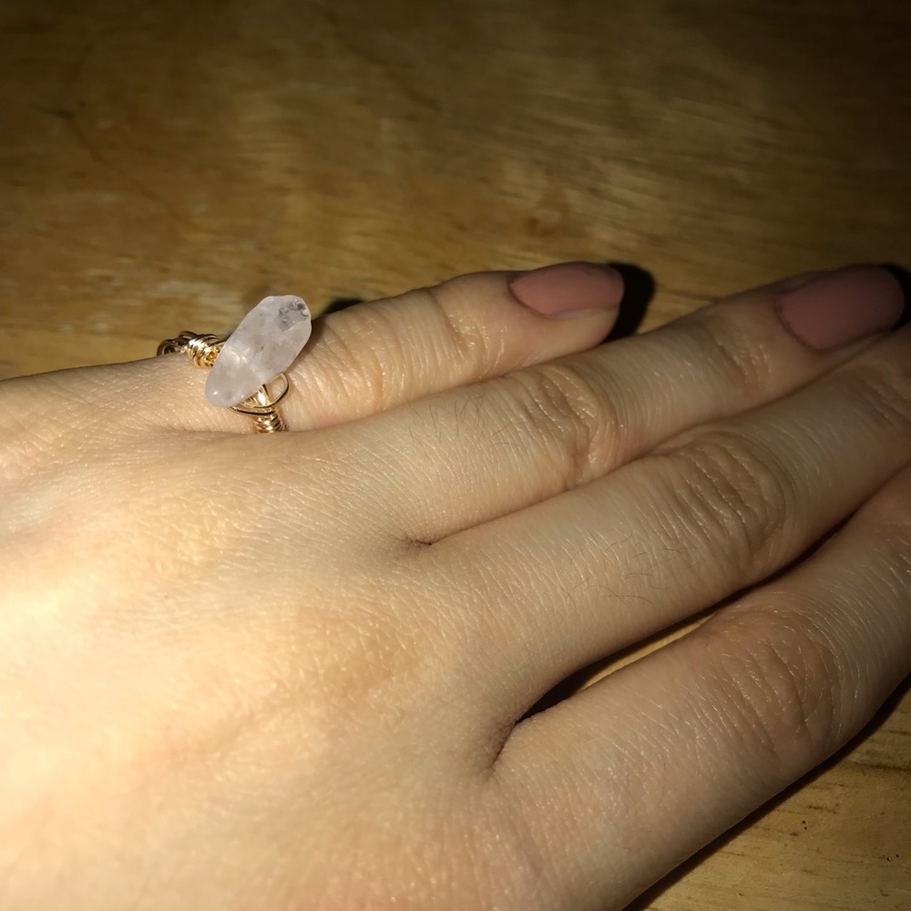 handmade crystal ring